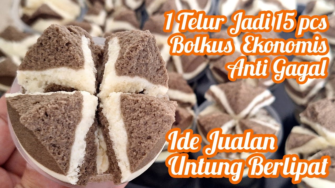1 Telur Jadi 15 pcs Bolkus Ekonomis Ide Jualan Anti Gagal Enak dan Lembut