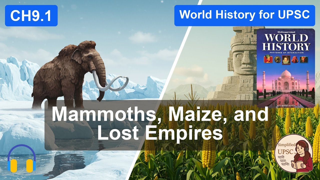 Ch9.1 THE EARLIEST AMERICANS | Beringia, Clovis First vs Meadowcroft | #UPSCWorldHistory