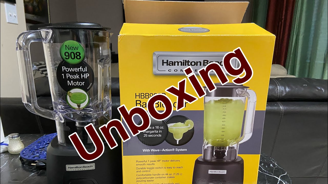 Unboxing Hamilton Beach Bar Blender (HBB908R) and Road test 😋