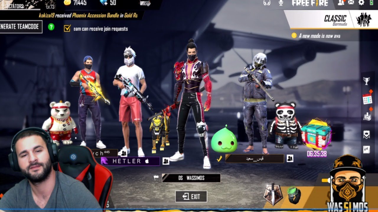 free fire live with kais said hetler htiwech سهرية فري فاير
