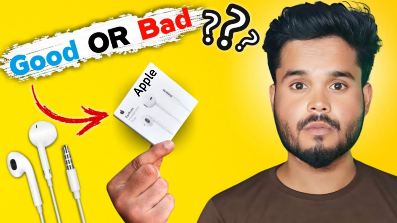 Apple Wired Headphones 3.5 mm Full Review || Good Or Bad ? earpods  Apple Unboxing|| @GyanTherapy