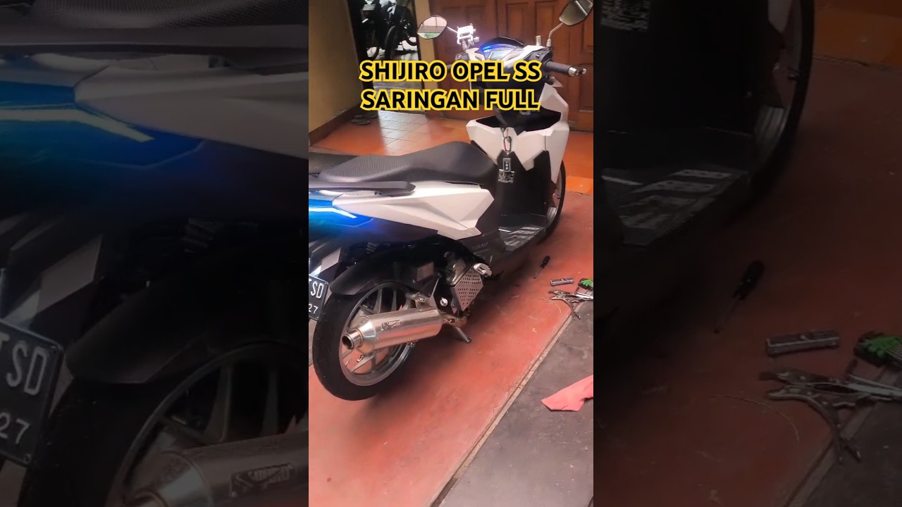 CEK SOUND SHIJIRO OPEL SS SARFULL #vario150 #vario125  #SHIJIRO
