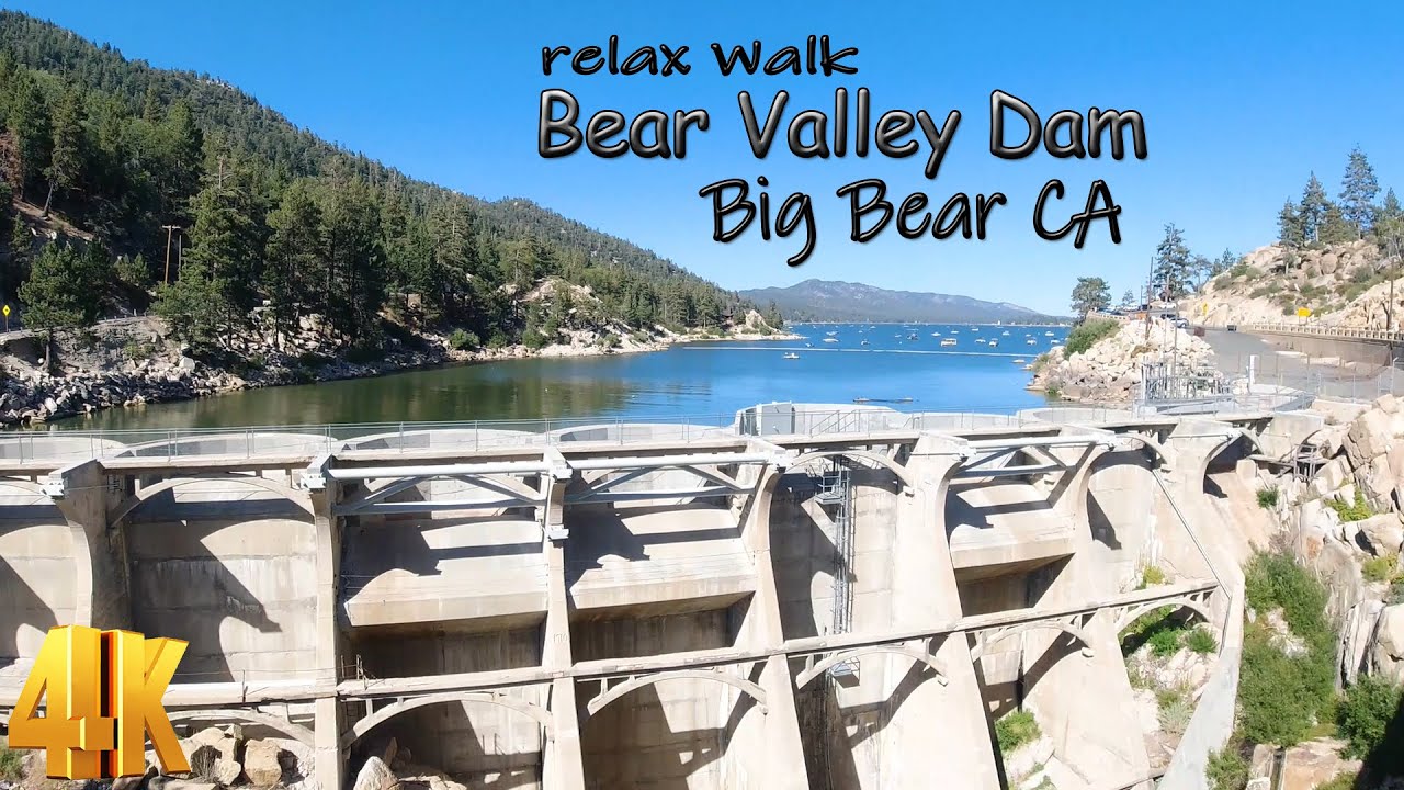 Relax walk in Bear Valley Dam... Big Bear CA in 4K