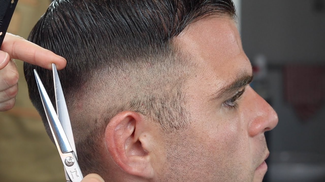 Skin Fade The Traditional way !  Only Metal Guards And Scissors
