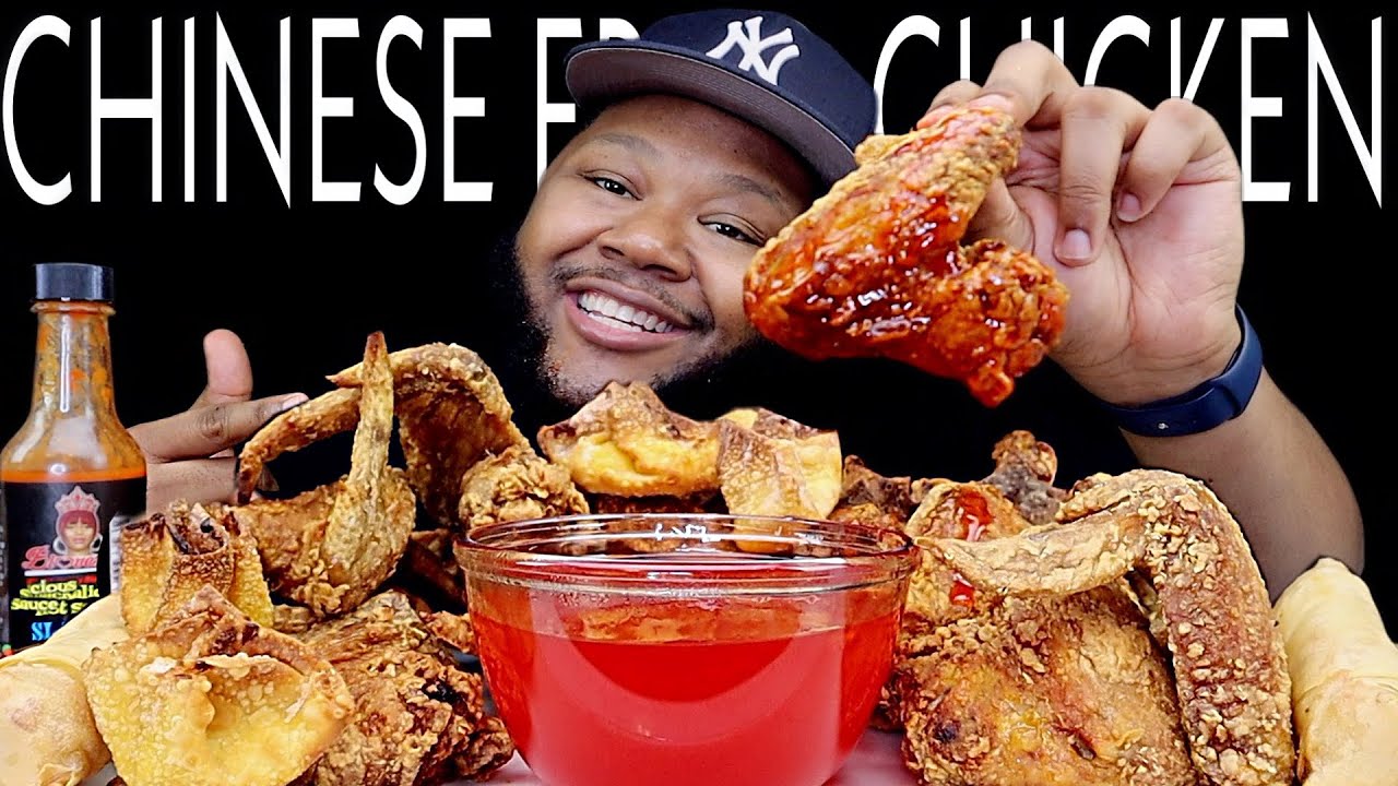 FRIED CHICKEN WITH SWEET AND SOUR SAUCE MUKBANG