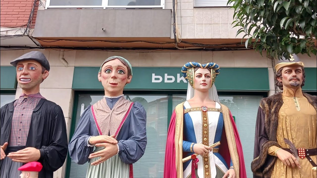 Gigantes en Portugalete 16/8/2023 por la mañana