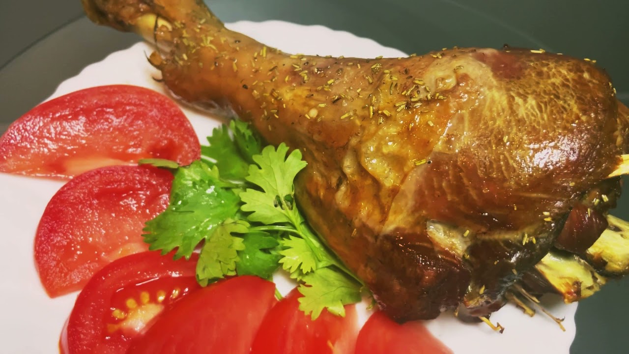 Голень индейки в духовке/How delicious to bake a turkey drumstick?