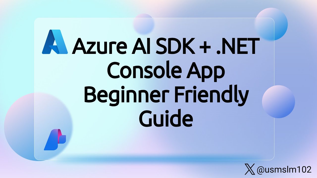 #Azure AI SDK + .NET Console App | Beginner Friendly Guide