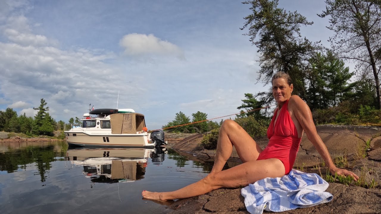 Bad River High Speed Dinghy Flip- CRUISING GEORGIAN BAY - Ep 51