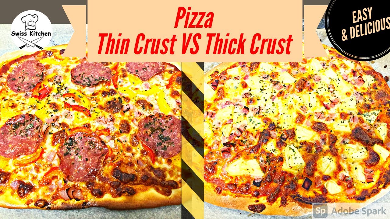 Pizza Thin Crust VS Thick Crust / Pizza D&uuml;nner Boden VS Dicker Boden