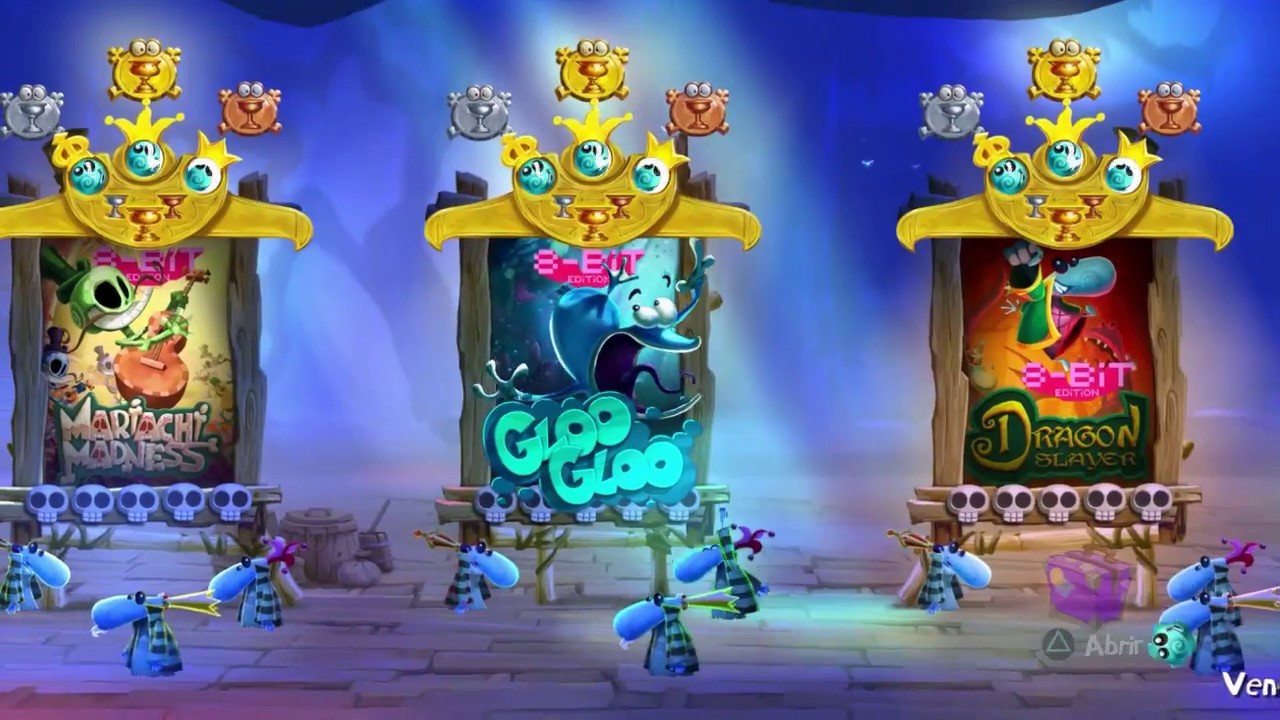 Rayman Legends - Todos los Niveles 8 bit