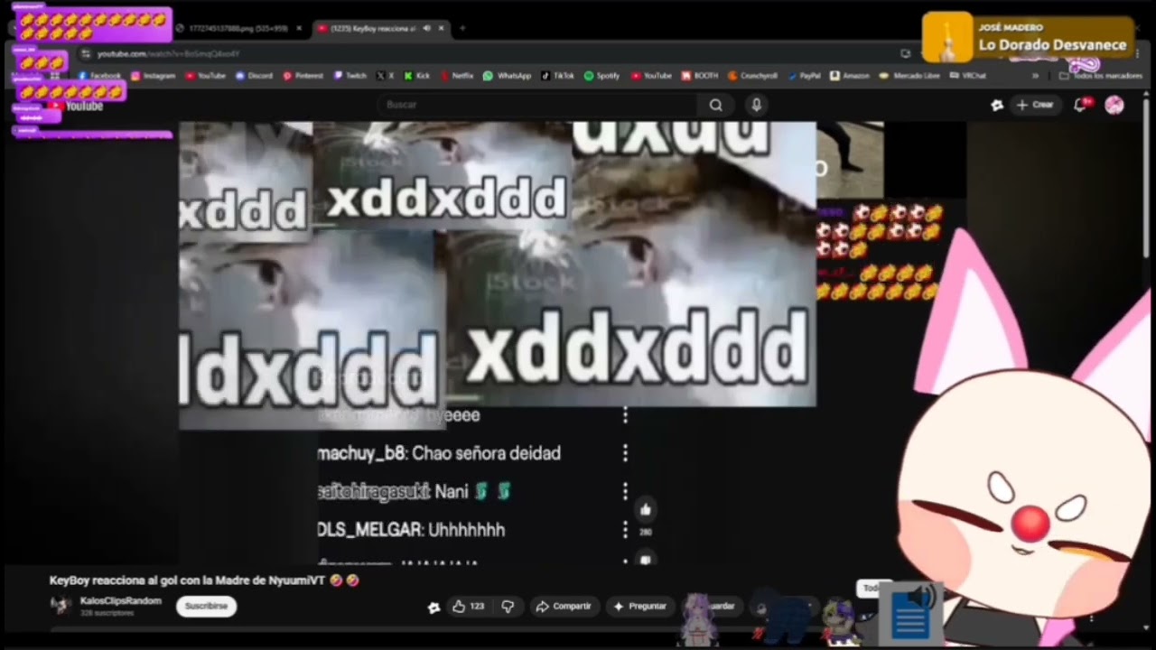 Lune reacciona al gool de key con la mamá de Nyuumi