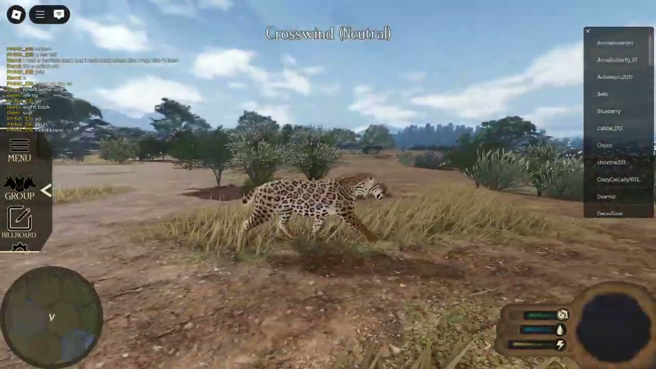 (ROBLOX Ecos La Brea) Hunting bison with my friend.