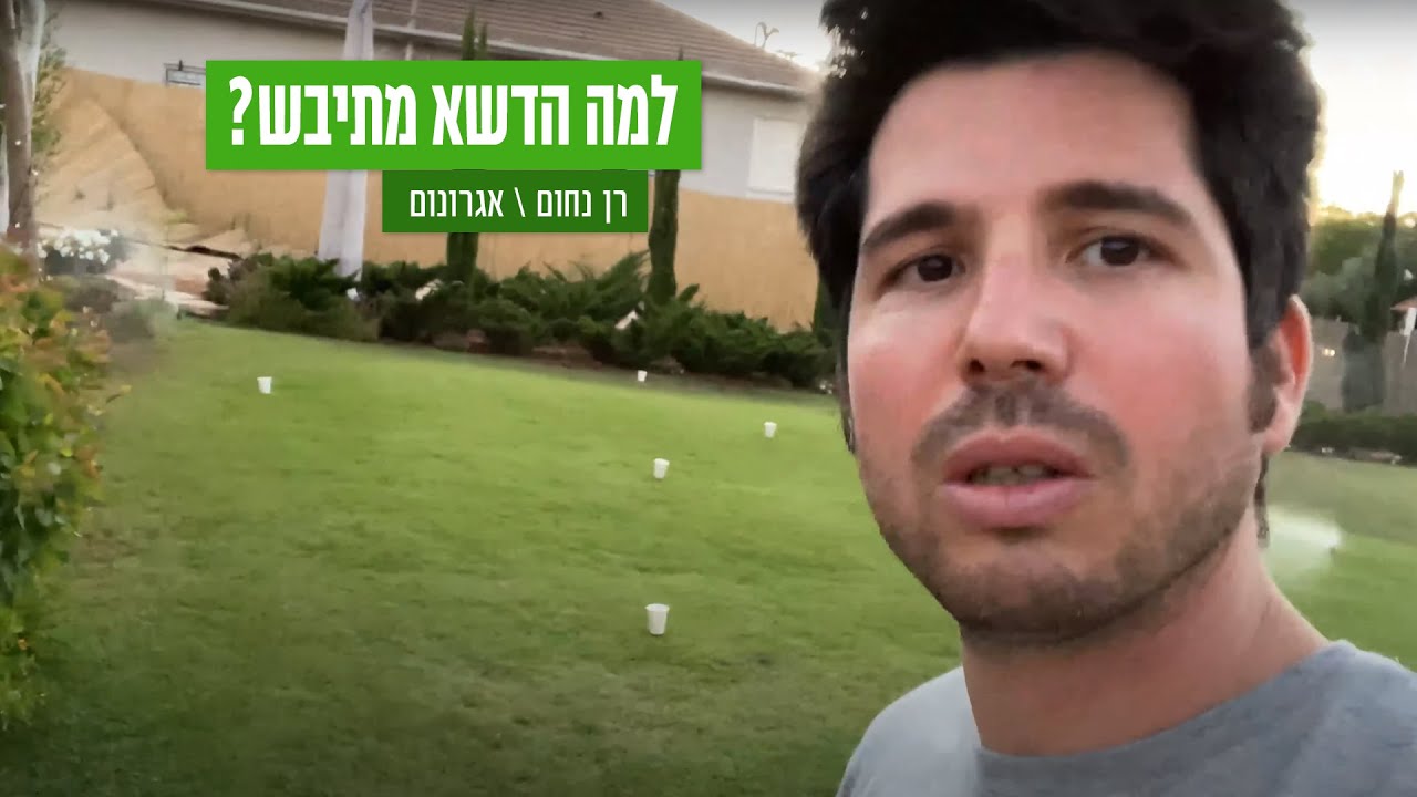למה הדשא מתיבש   (איתור בעיה בעזרת שיטת הכוסות)