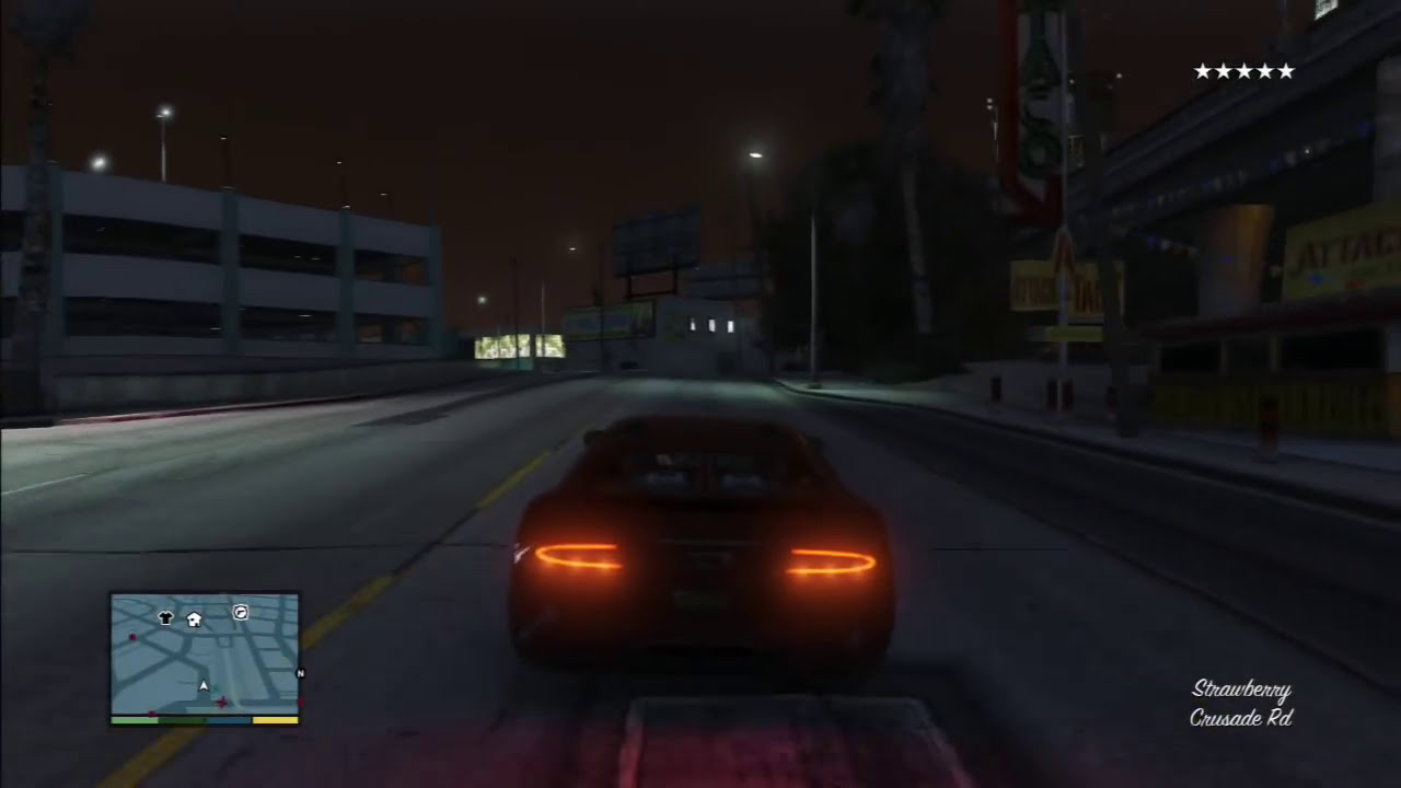 GTA 5 - Sports Car Night Pursuit/Five Star Escape | Sly