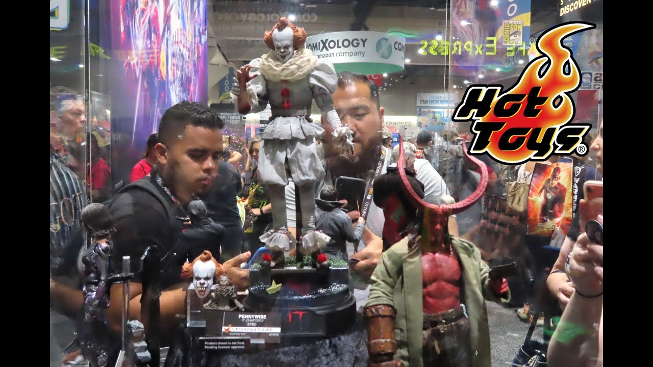 SDCC 2019 HOT TOYS MOVIE MASTERPIECE FIGURES! ALITA, HELLBOY, PENNYWISE, JOHN WICK