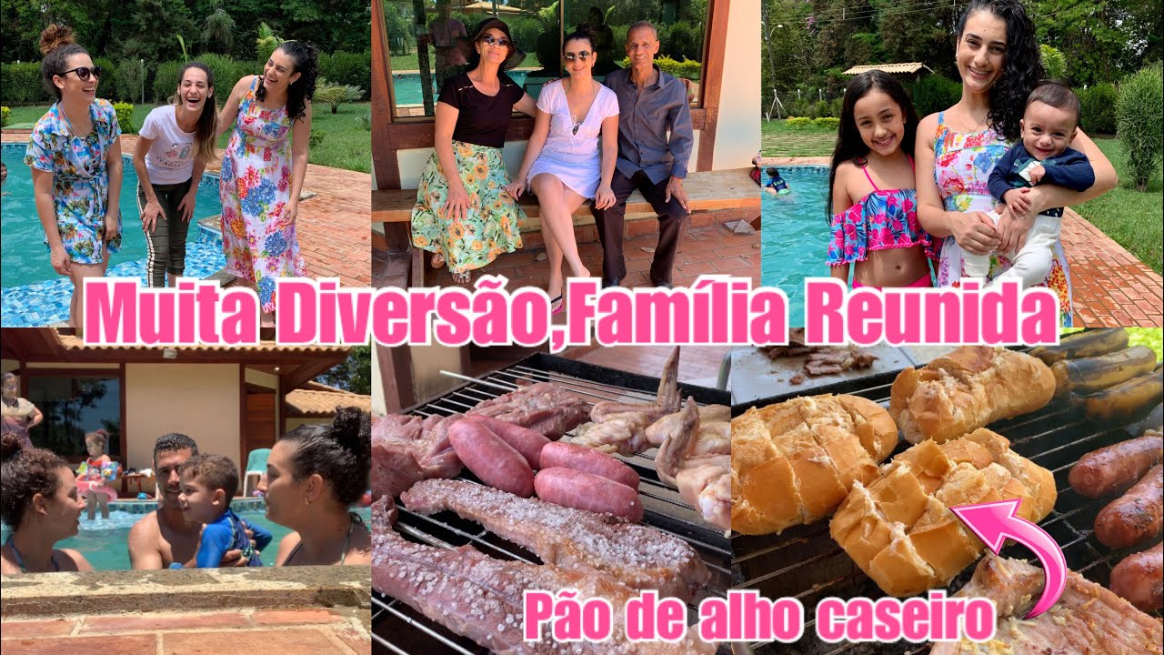 Passamos dois dias no sítio,diversão em família,piscina,churrasco, receita pão de alho| Lais Veloso