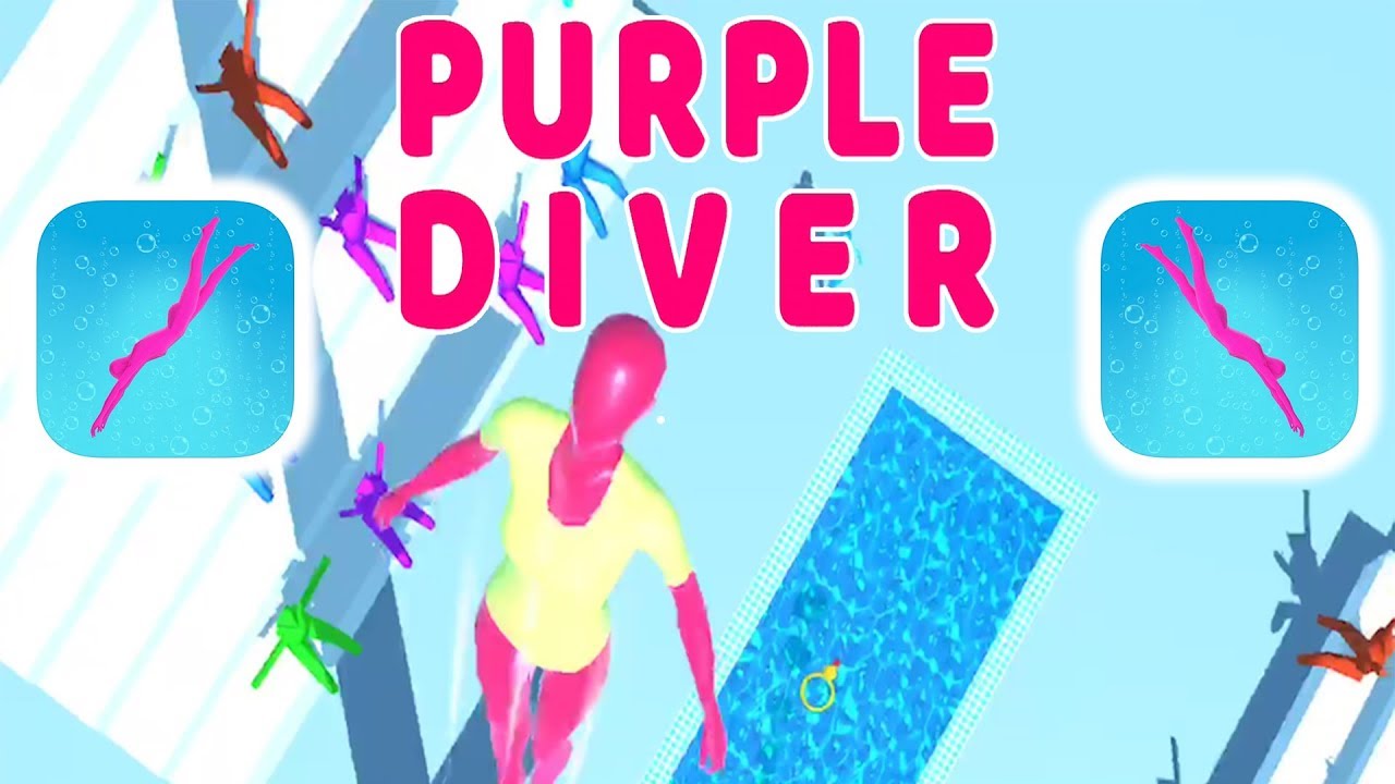 Purple Diver Gameplay - First Levels (1-5) - (iOS - Android)