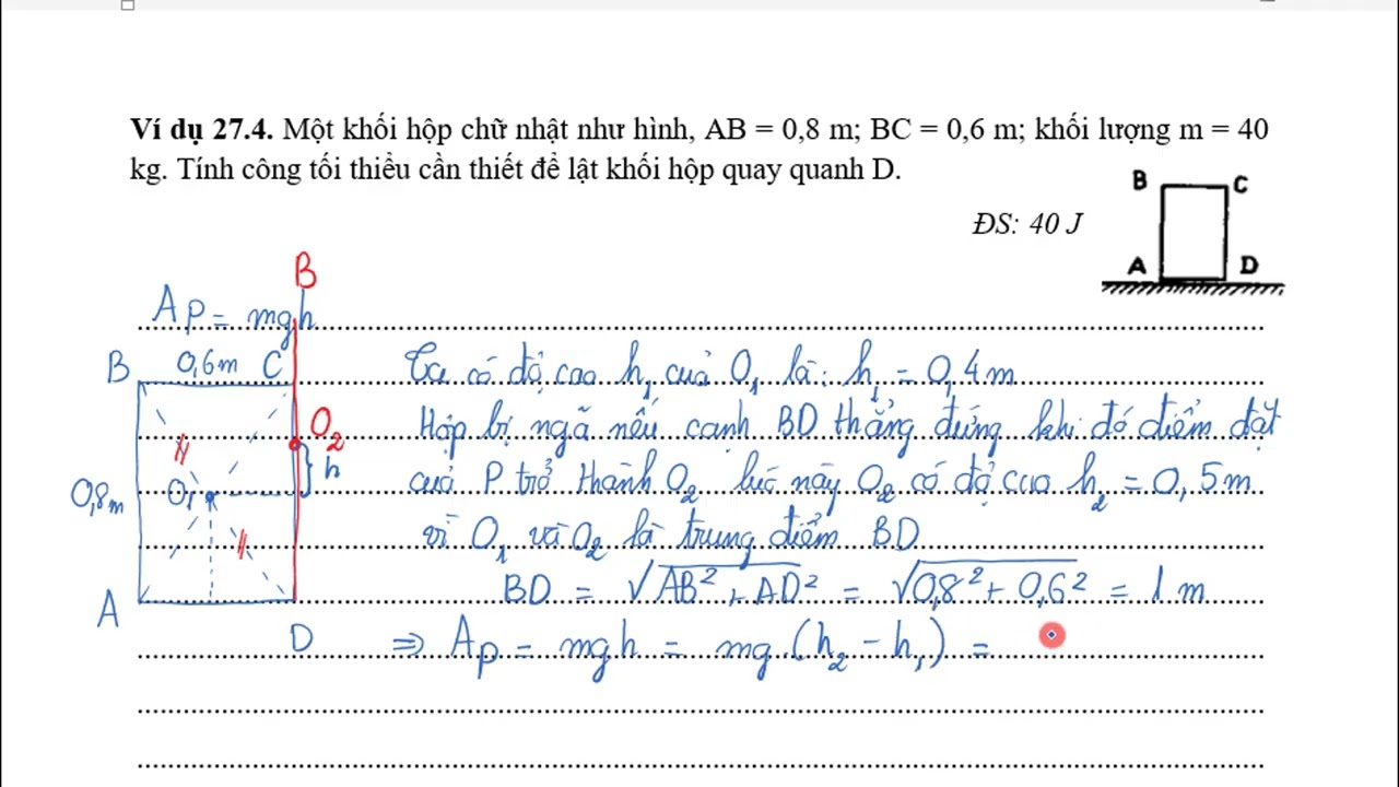 BÀI TOÁN 27: CÔNG CỦA MỘT SỐ LỰC. HIỆU SUẤT. ĐỊNH LUẬT BẢO TOÀN CÔNG - HSG VẬT LÍ 10