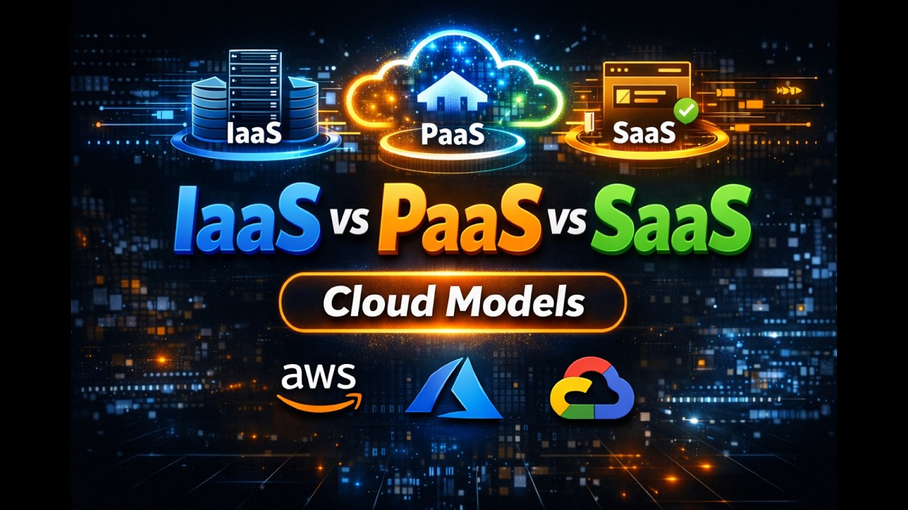 IaaS vs PaaS vs SaaS Explained | Cloud Computing Service Models