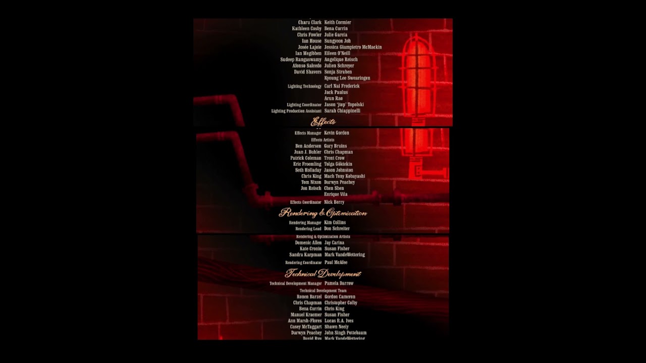 Ratatouille End Credits Crawl Art, But It's Extended