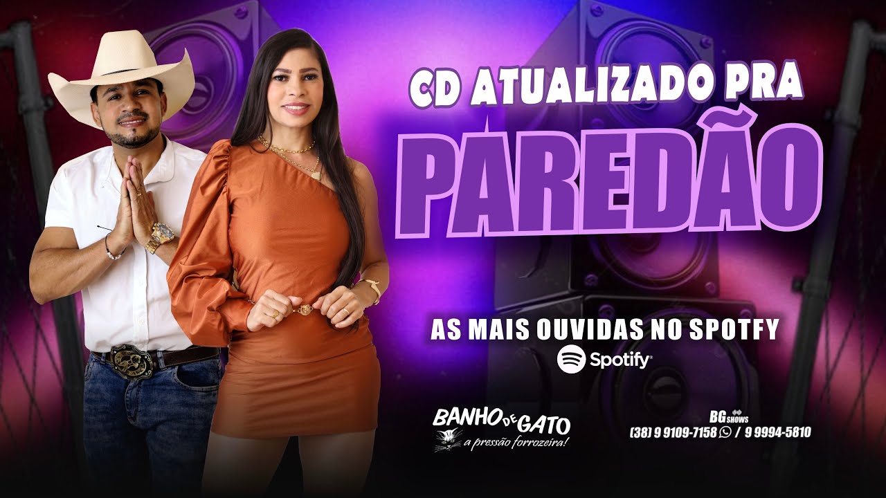 AS MELHORES DO BANHO DE GATO - NO SPOTFY 