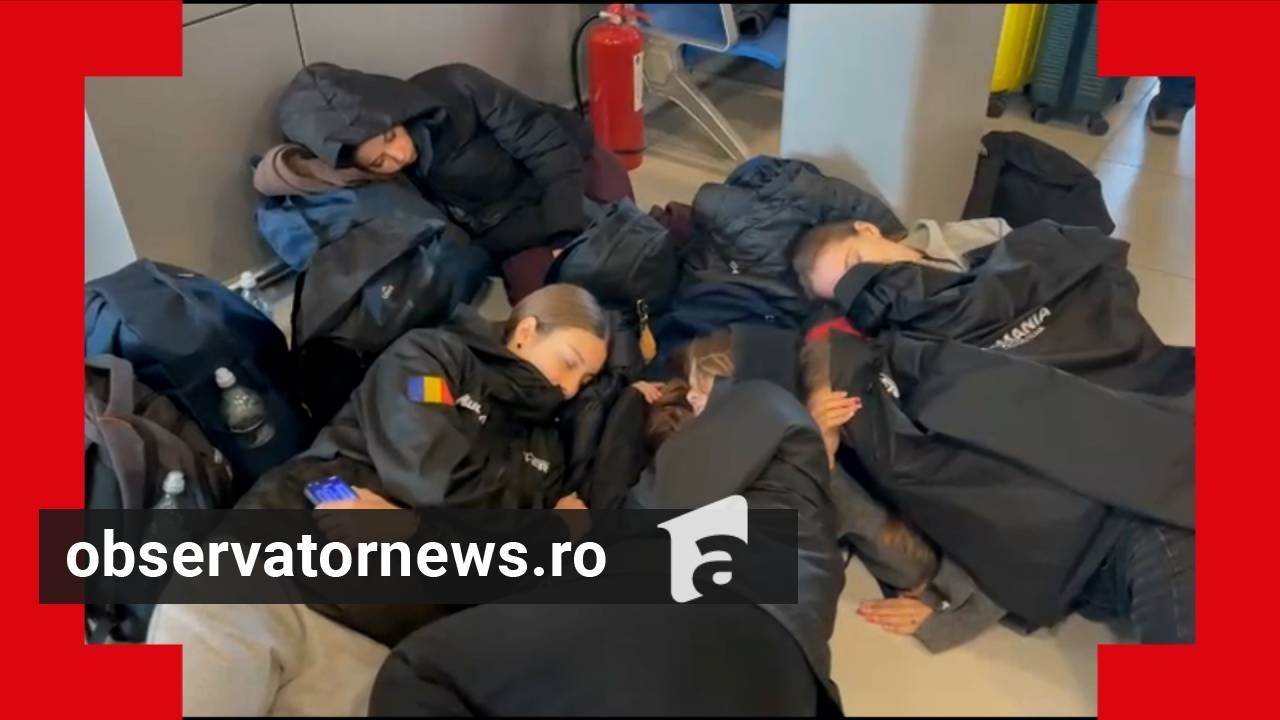 Explicaţia companiilor aeriene pentru pasagerii blocaţi o zi în aeroport. Unii au dormit pe jos