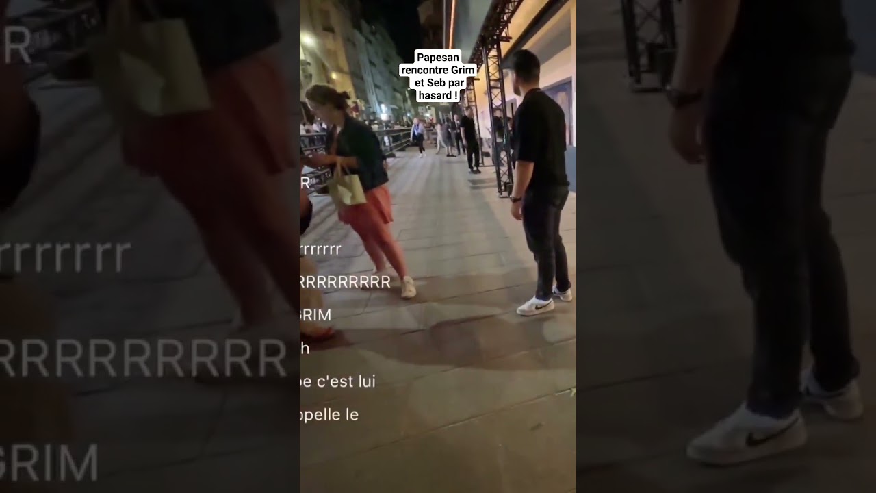 Papesan rencontre Grim et Seb par hasard ! #Papesan #Grim #Seb #TwitchFR #LIVE #IRL #