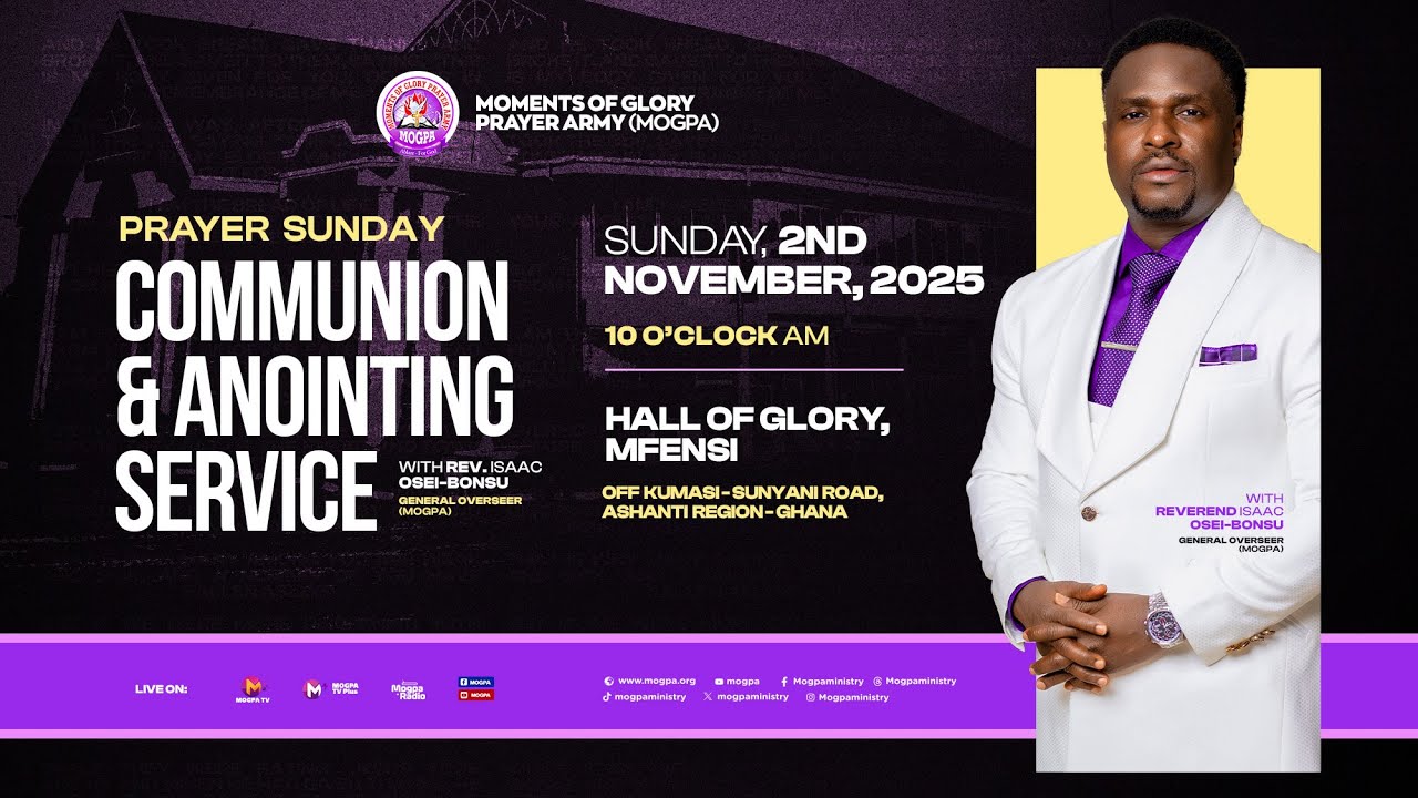 COMMUNION AND ANOINTING SERVICE || PRAYER SUNDAY || 02 - 11 - 2025