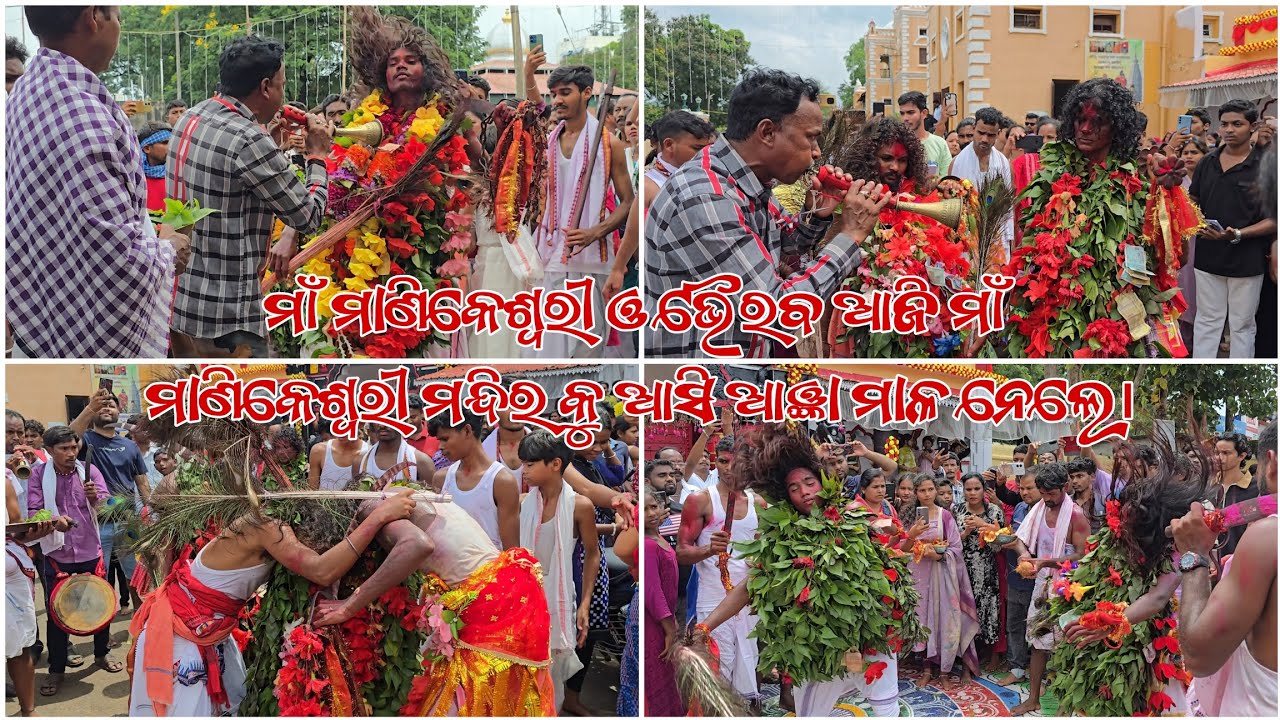 ମାଁ ମାଣିକେଶ୍ବରୀ ଓ ଭୈରବ ଆଜି ମାଁ ମାଣିକେଶ୍ବରୀ ମନ୍ଦିର କୁ ଆସି ଆଜ୍ଞା ମାଳ ନେଲେ। #bhawanipatna #kalahandi 