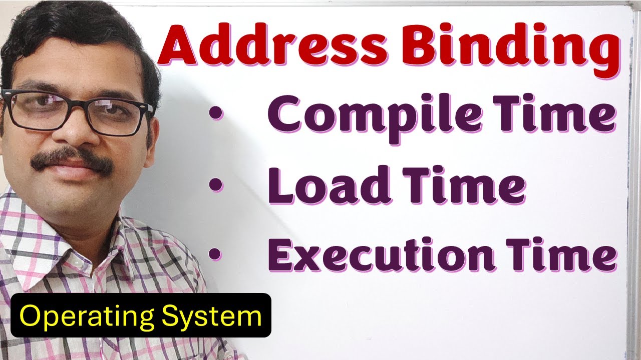 Address Binding in OS | Types of Address Binding in OS | Compile-Time, Load-Time & Execution-Time|OS