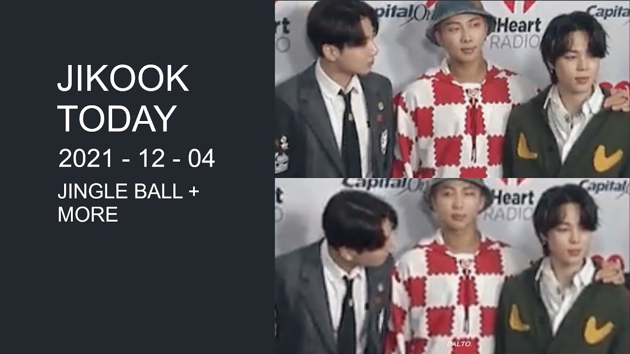 Jikook moment Jingle Ball iheart radio 211203 | Jikook MMA 2021 acceptance moment | Jikook Today