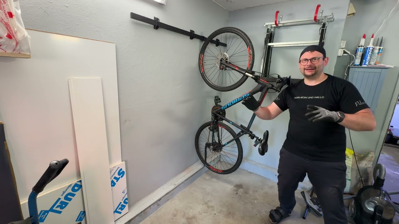 Fahrrad Wandhalterung (Mimoke) montieren Vertikale Fahrradhalterung für 6 Fahrräder Montageanleitung