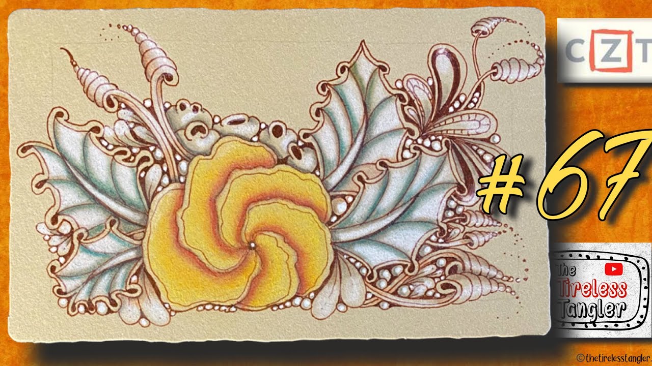 DEBEER || Easy Zentangle ® Patterns || 100 Days of Zentangle ®  2021 || Day 67