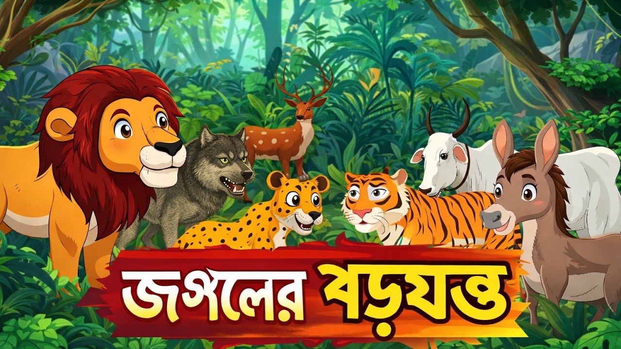 জঙ্গলের ষড়যন্ত্র | Jungle sorojontro   Animal Moral Story in Bangla Bangla Moral Story | Animal