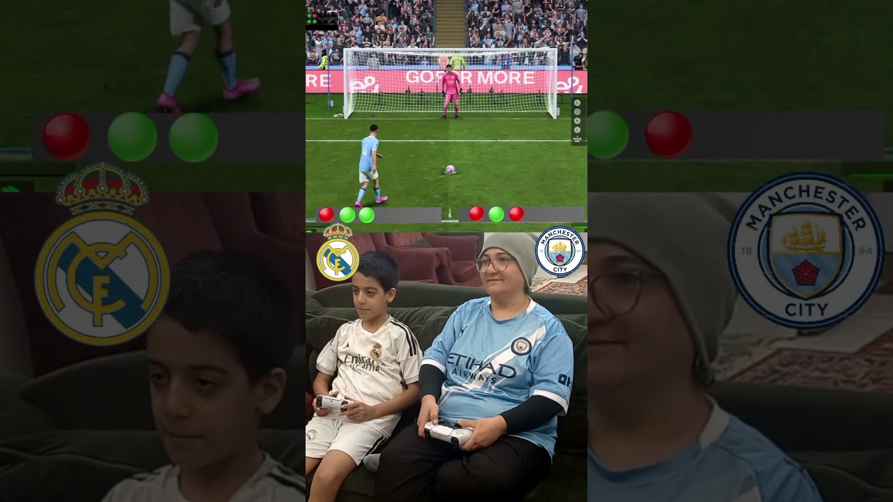 Real Madrid vs Man City Penalty Clash ⚽