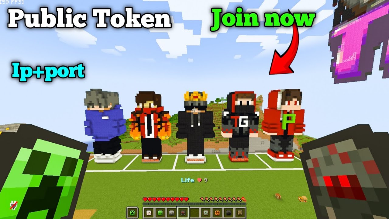 Public TOKEN Server Minecraft 1.21 🔥 | Java + PE | Cracked | 24/7 Online | Free To Join