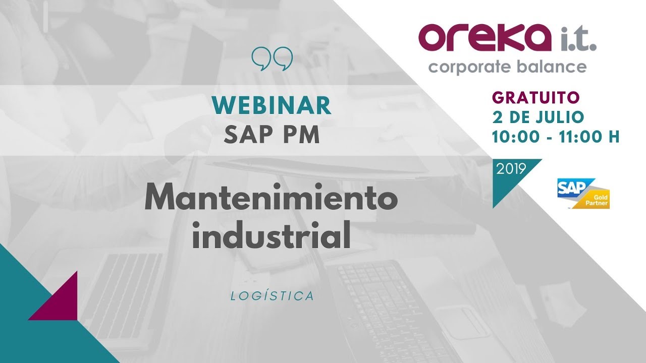 Webinar · SAP PM, Mantenimiento industrial