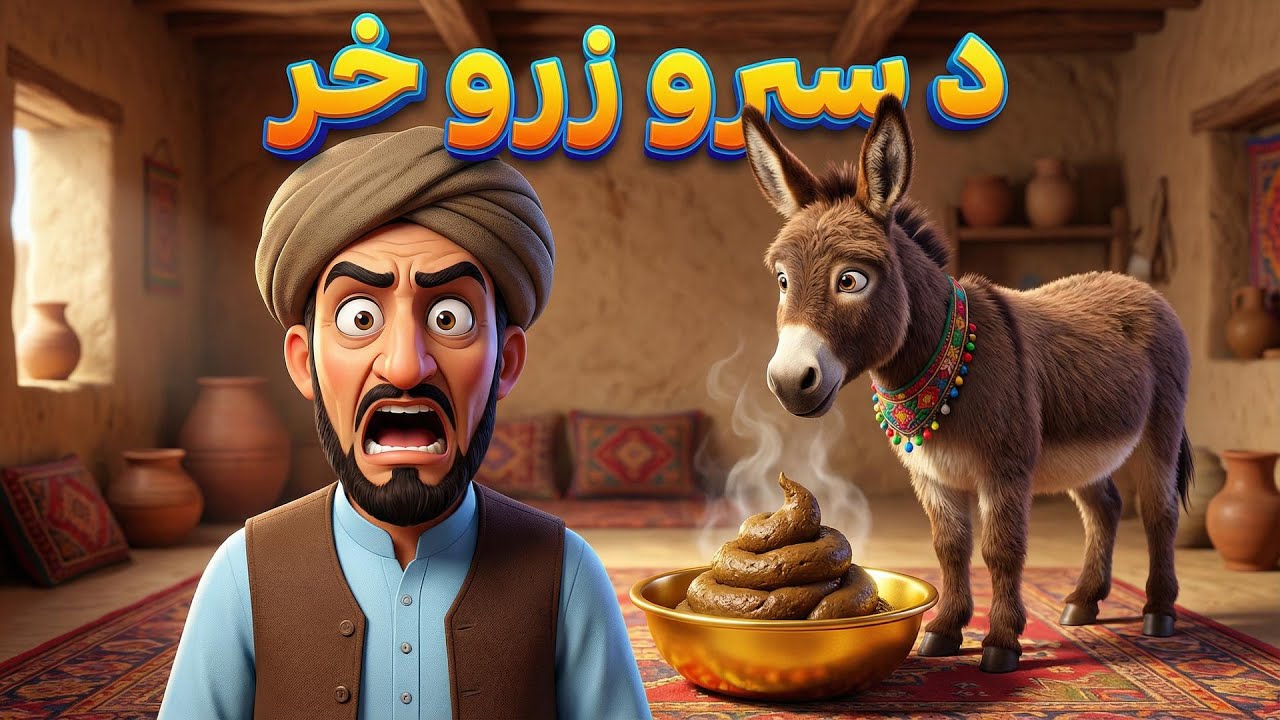 د خره خندونکی کیسه 😂 | Funny Magic Donkey | New Pashto Cartoon