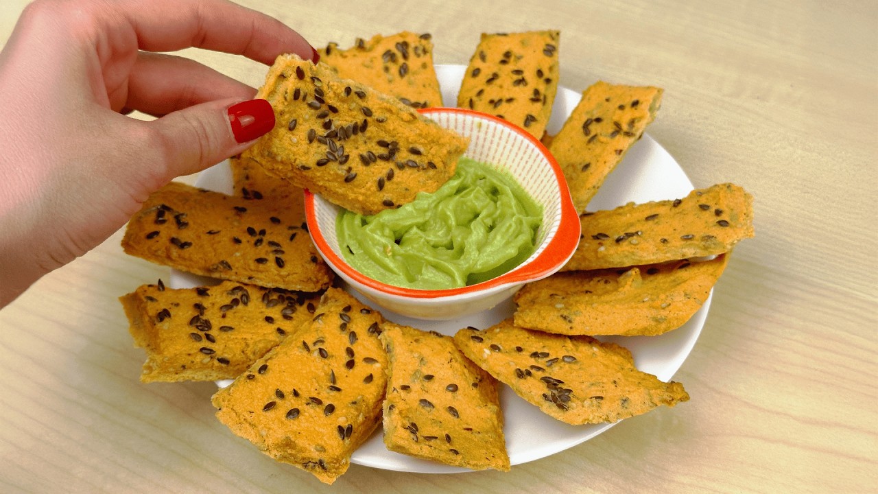 Super crispy protein crackers! Only lentils and water! A light snack