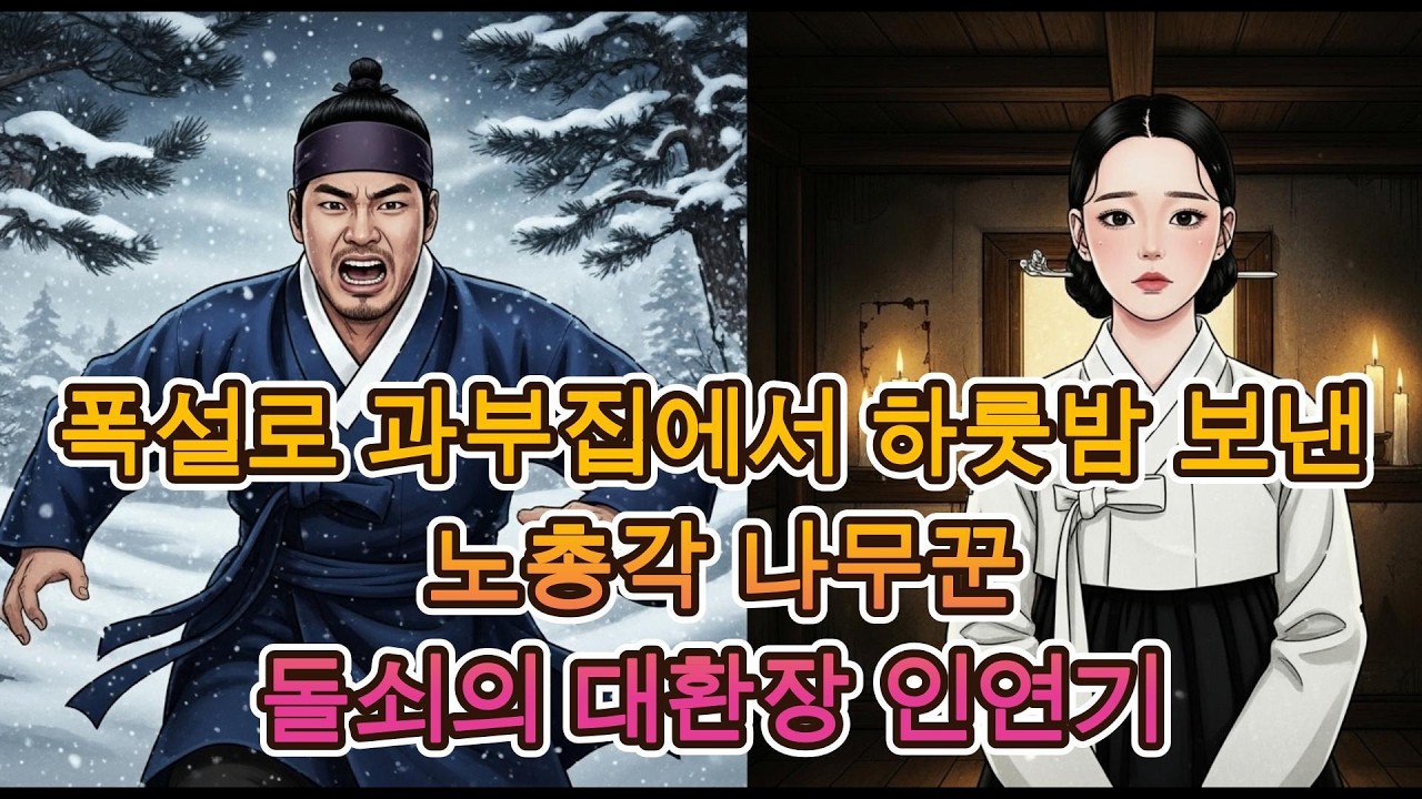 노총각 나무꾼 돌쇠의 코믹 대환장 인연기 폭설로 과부집에서 하룻밤 보낸 사나이 #야담 #러브스토리 #조선로맨스 #야담채널 #과부 #운명적만남 #웃긴이야기 #옛날이야기 #설화 #민담