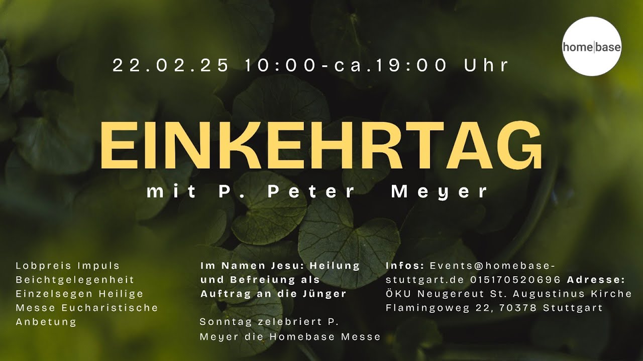 23.02.2025 Einkehrtag Pater Peter Meyer Teil I