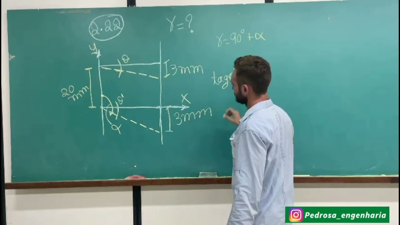 Resistência dos Materiais - Deformação - Resolução Problema 2.22 Hibbeler 7 edição