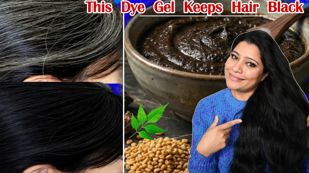 Homemade Dye Gel To Make Hair Black Naturally & To Reverse Premature Grey Hair ।Garima Singh ।