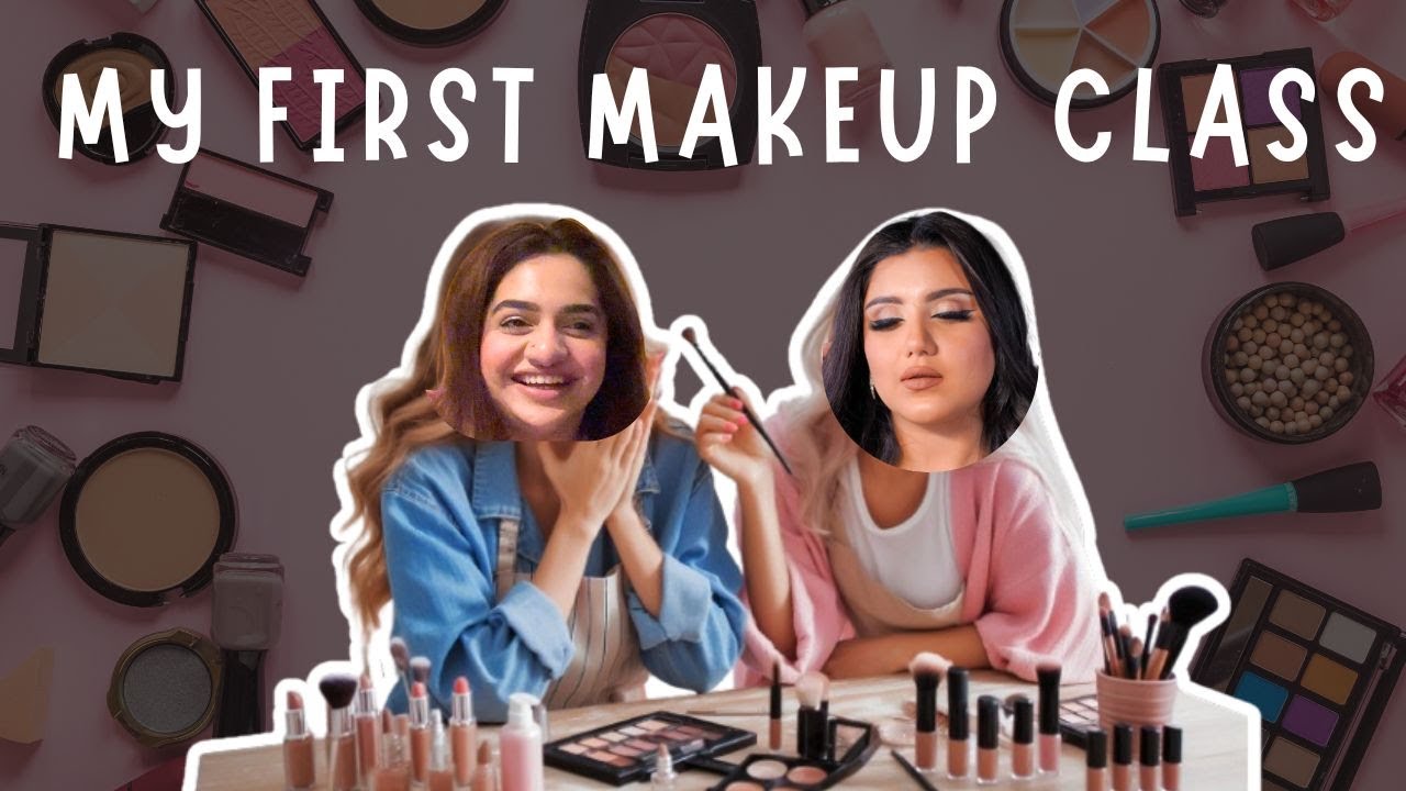 MY FIRST MAKEUP CLASS😍 | Learning Pro Tips & Tricks | FUN MAKEUP SESSION😂