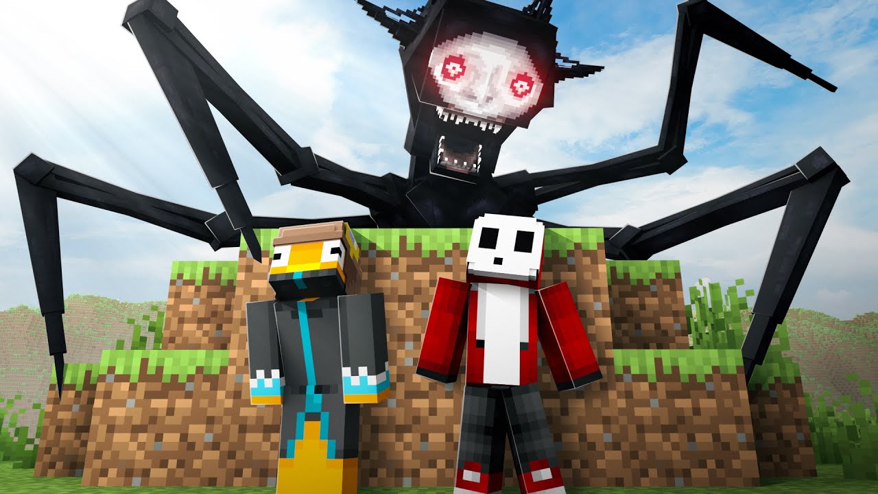 Surviving The GROWLING MAN in Minecraft is Terrifying..