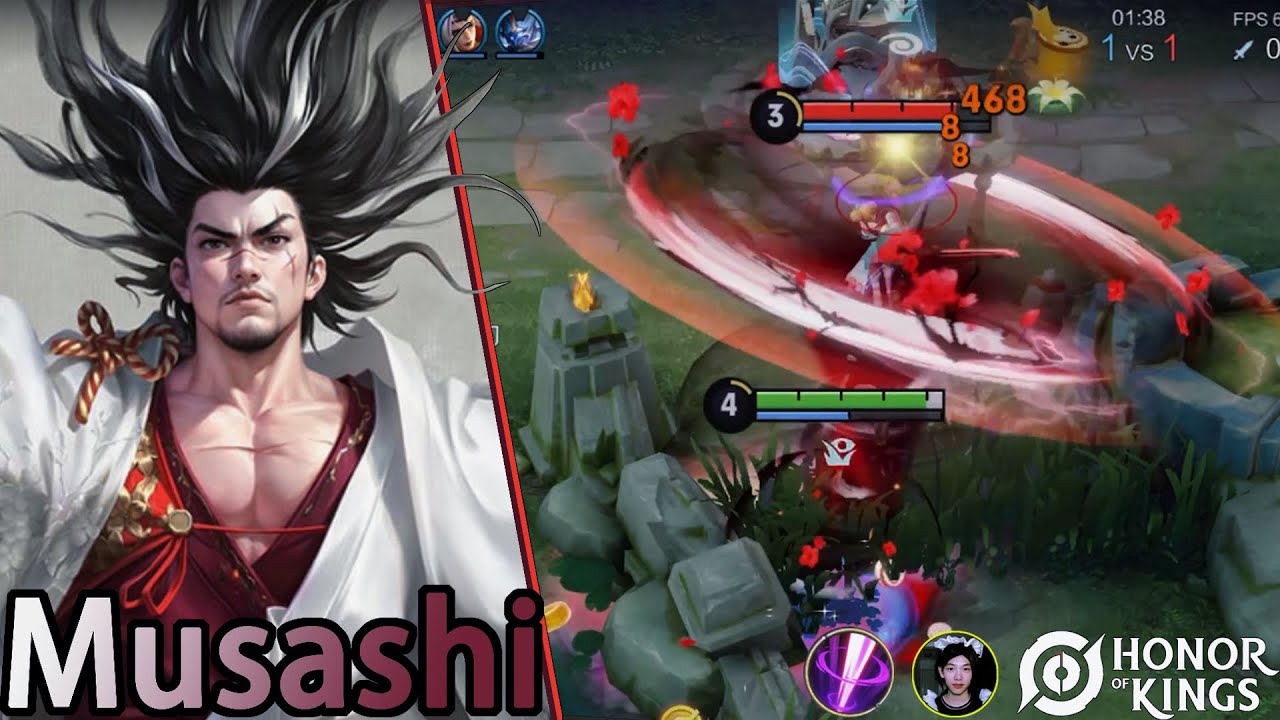 Honor of Kings（Musashi）A skin precisa de 1688 TOKENS ｜Skin needs 1688 TOKEN