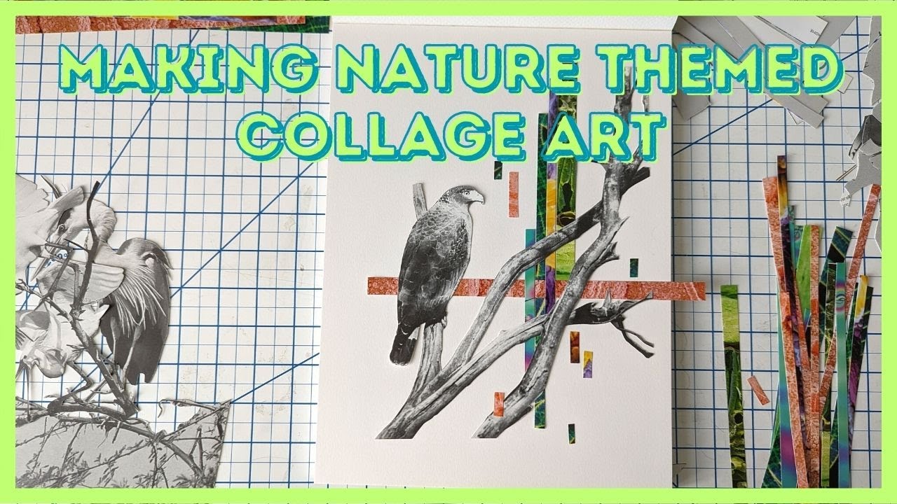 Making an Art Series | Collage Art Featuring Nature Themed Art
