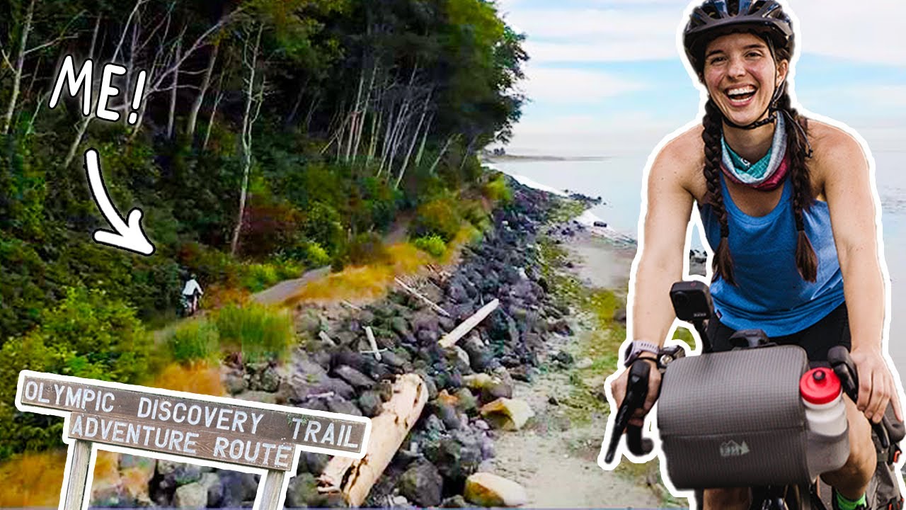 My First BIKEPACKING Trip!! 90-Miles by E-Bike on the Olympic Discovery Trail! | Miranda in the Wild