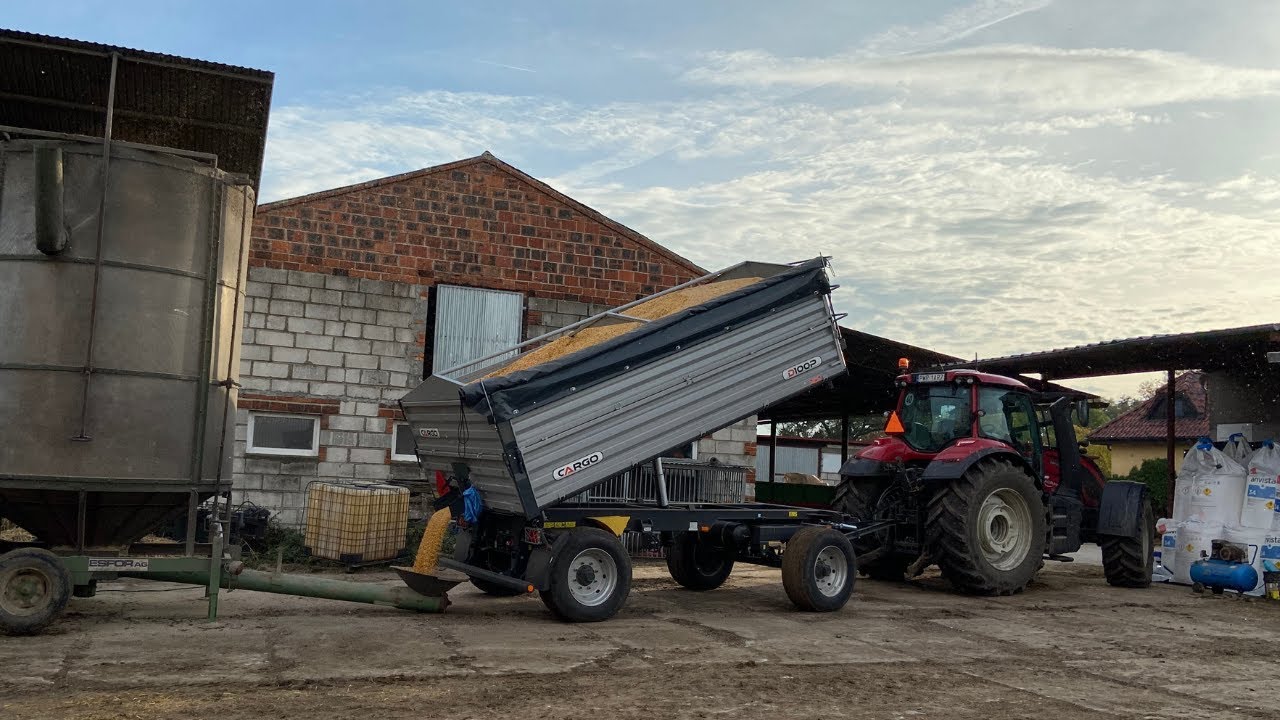 #18 Suszymy kukurydze na ziarno mobilną suszarnia 🌽 💪11ton na przyczepie Cargo✓